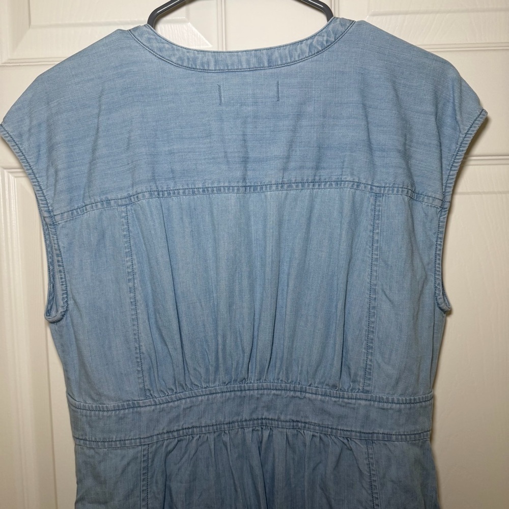 Madewell Denim Cap Sleeve Mini Dress - Picture 6 of 6